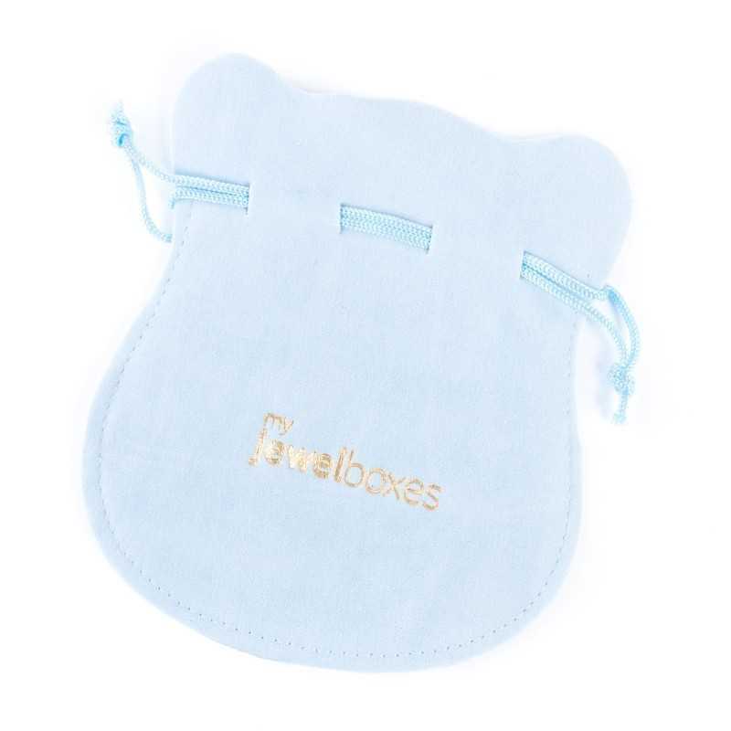 Velours-Beutel Babyblau 130×150 mm BAN43AB | MyJewelBoxes