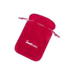 Burgundy Faux Suede Bag 67×105 mm BAN32B | MyJewelBoxes
