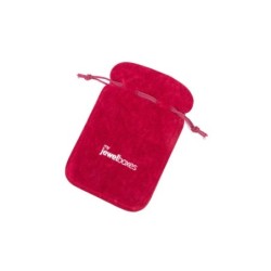 Burgundy Faux Suede Bag 55×85 mm BAN31B | MyJewelBoxes