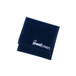 Velours-Beutel Blau 50×50 mm BAN21A | MyJewelBoxes
