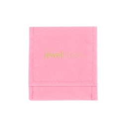 Pink Faux Suede Bag 68×73 mm BAN22R | MyJewelBoxes