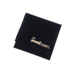 Pochon en suédine noir 80×90 mm BAN23N | MyJewelBoxes