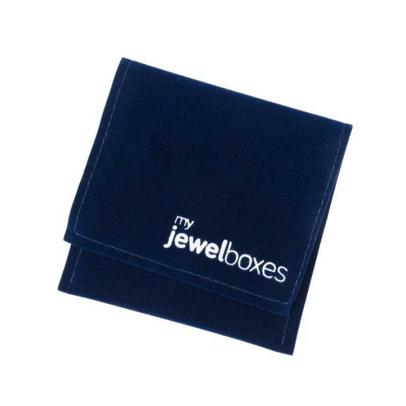 Blue Faux Suede Bag 80×90 mm BAN23A | MyJewelBoxes
