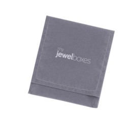 Sacchetto in similcamoscio grigio medio 80×90 mm BAN23G | MyJewelBoxes