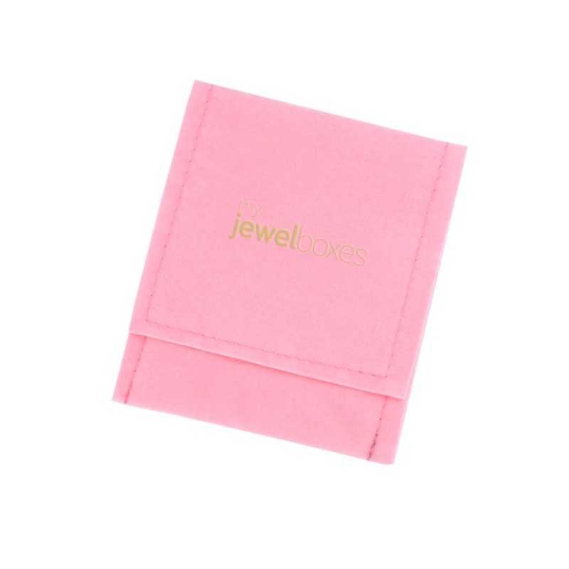 Pink Faux Suede Bag 80×90 mm BAN23R | MyJewelBoxes