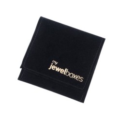 Velours-Beutel Schwarz 95×98 mm BAN24N | MyJewelBoxes