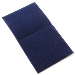 Velours-Beutel Blau 95×98 mm BAN24A | MyJewelBoxes
