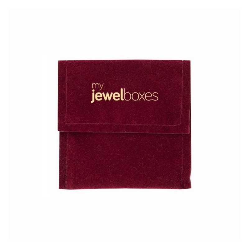 Velours-Beutel Bordeaux 80×80 mm BAN25B | MyJewelBoxes