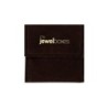 Bolsa de camurça sintética Castanho chocolate 80×80 mm BAN25M | MyJewelBoxes