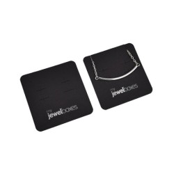 Black Cardboard Display Box for Earrings and Pendants, 60x60mm