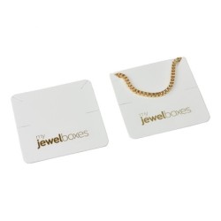 Cardboard inner packaging for pendants and bracelets, white, 65x65mm