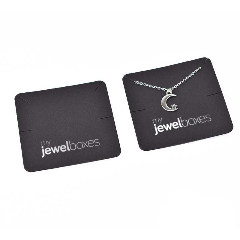 Interno in cartone per ciondoli e bracciali nero 65×65 mm