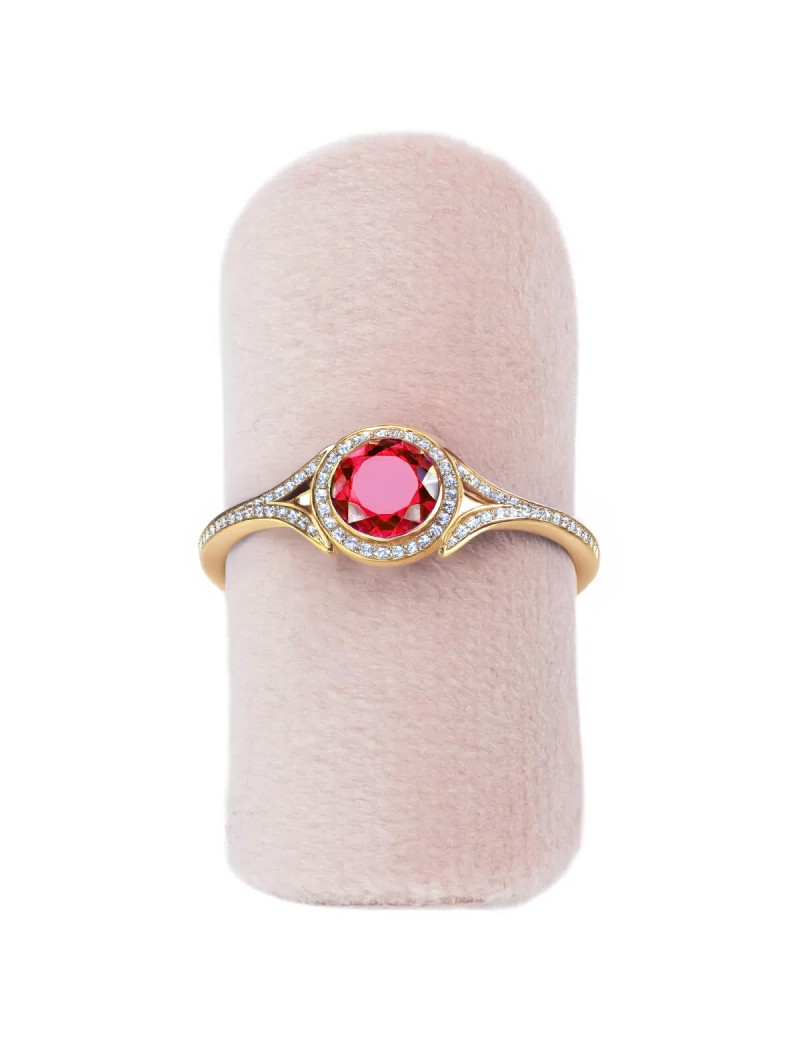 Expositor velour para anillo sortija