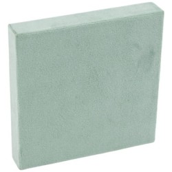 Expositor em veludo para base modular universal 90x90x15 mm · Água-marinha