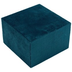 Espositore in velour per base modulare universale 95x95x60 mm · Blu notte