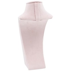 Schmuckständer aus Velours für Ketten und Colliers 105x220 mm · Rosa