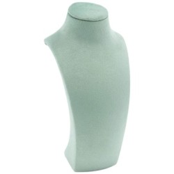 Velour Display Stand for necklaces and chokers 105x220 mm · Aquamarine