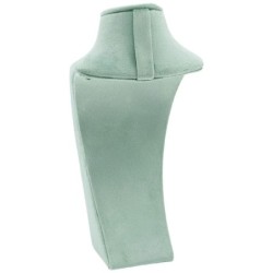 Velour Display Stand for necklaces and chokers 105x220 mm · Aquamarine