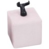 Présentoir en velours pour bagues 40x40x40 mm · Rose