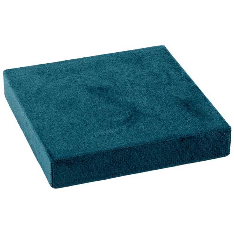 Présentoir en velours pour base modulaire universelle 90x90x15 mm · Bleu nuit
