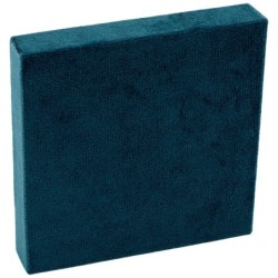 Présentoir en velours pour base modulaire universelle 90x90x15 mm · Bleu nuit