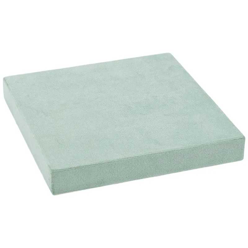 Velour Display Stand for universal modular base 120x120x15 mm · Aquamarine