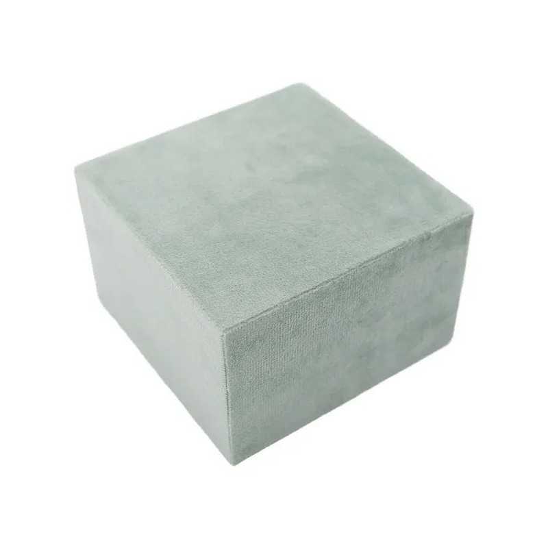 Espositore in velour per base modulare universale 95x95x60 mm · Acquamarina