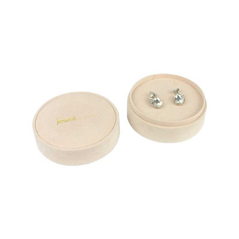 Round Earring/Pendant Box 80×40 mm MOO2-B | MyJewelBoxes