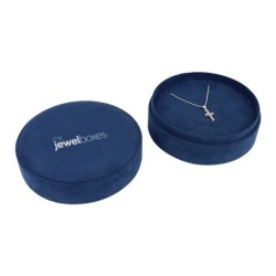Boîte ronde pour boucles d'oreilles ou pendentifs 100×40 mm MOO3-A | MyJewelBoxes