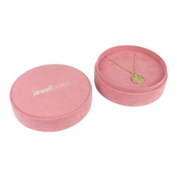 Boîte ronde pour boucles d'oreilles ou pendentifs 100×40 mm MOO3-R | MyJewelBoxes