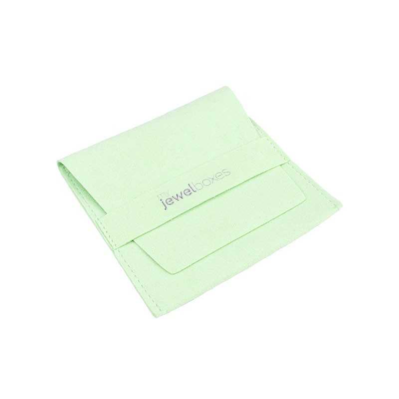 Bolsa de microfibra Menta 79×79 mm MF1-ME | MyJewelBoxes