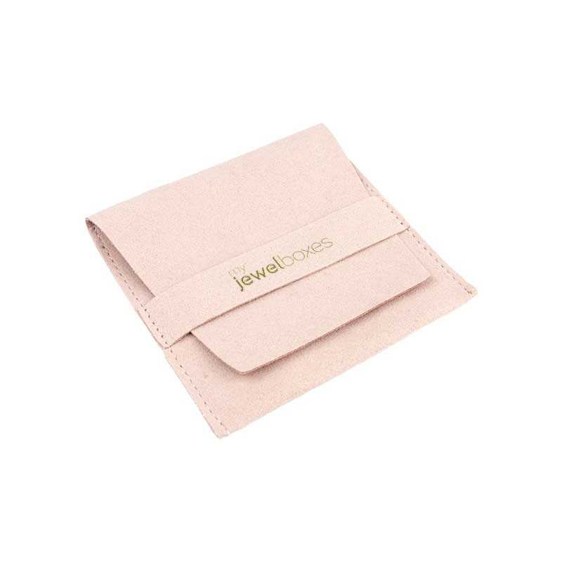 Sacchetto in microfibra rosa cipria 79×79 mm MF1-RE | MyJewelBoxes