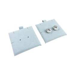 Supporto in microfibra per orecchini 62×62 mm azzurro TMF1-AC | MyJewelBoxes
