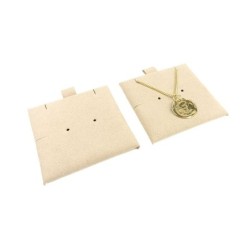Supporto in microfibra per orecchini 62×62 mm sabbia TMF1-AR | MyJewelBoxes