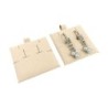 Mikrofaser-Einlage für Omega-Ohrringe 62×62 mm Sand TMF2-AR | MyJewelBoxes