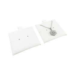 Supporto in microfibra per orecchini 62×62 mm bianco TMF1-B | MyJewelBoxes