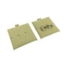 Support en microfibre pour boucles d'oreilles 62×62 mm kaki TMF1-CQ | MyJewelBoxes