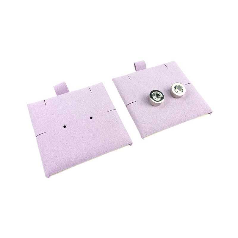 Mikrofaser-Einlage für Ohrringe 62×62 mm Flieder TMF1-LI | MyJewelBoxes
