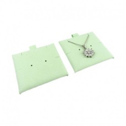 Supporto in microfibra per orecchini 62×62 mm menta TMF1-ME | MyJewelBoxes