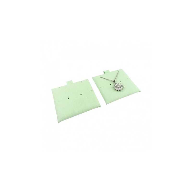 Supporto in microfibra per orecchini 62×62 mm menta TMF1-ME | MyJewelBoxes