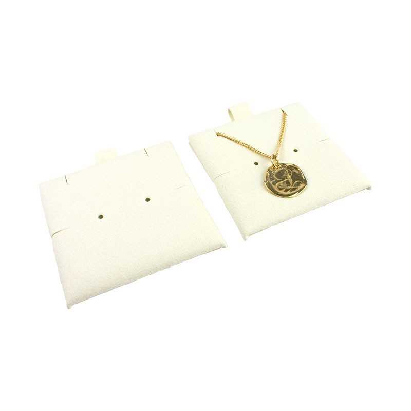Microfibre Pad for Earrings 62×62 mm Ivory TMF1-MR | MyJewelBoxes