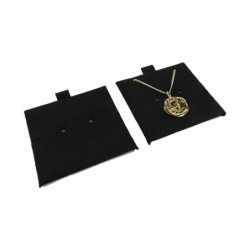 Mikrofaser-Einlage für Ohrringe 62×62 mm Schwarz TMF1-N | MyJewelBoxes