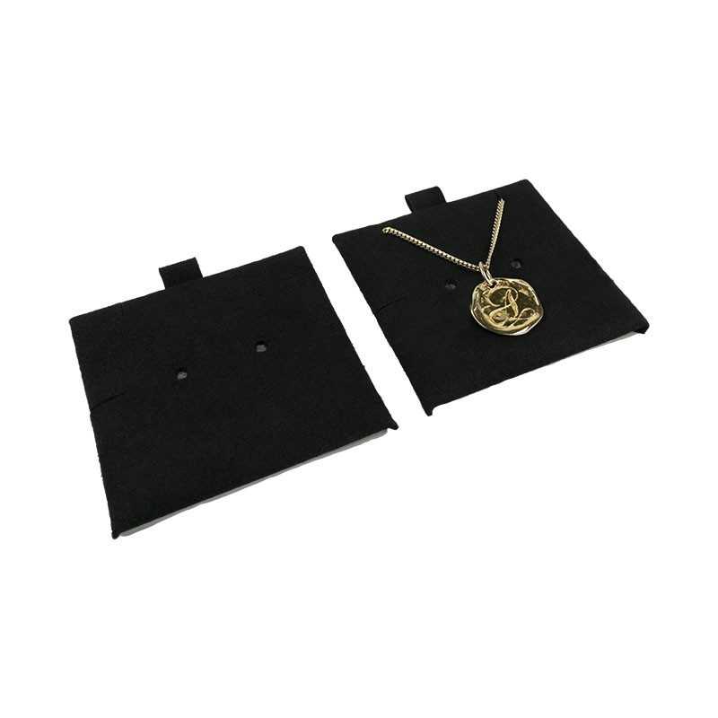 Microfibre Pad for Earrings 62×62 mm Black TMF1-N | MyJewelBoxes