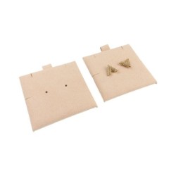 Supporto in microfibra per orecchini 62×62 mm nude TMF1-NU | MyJewelBoxes