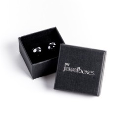 Boîte Bijoux boucles d’oreilles 50x50x23 Noir en gros