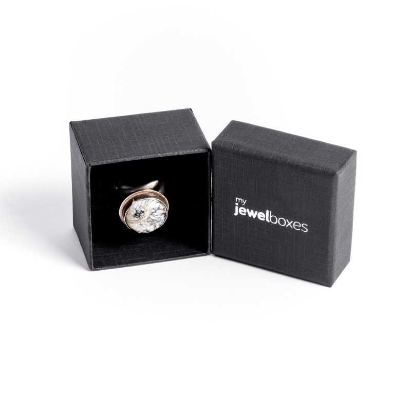 Jewellery Box rings 51x51x33 Black wholesale | MyJewelBoxes
