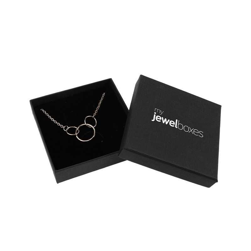 Jewellery Box pendants 85x85x24 Black wholesale