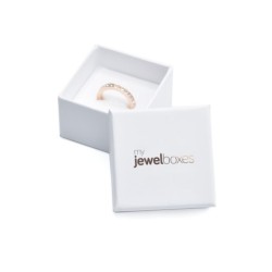 Jewellery Box rings 51x51x33 White wholesale | MyJewelBoxes