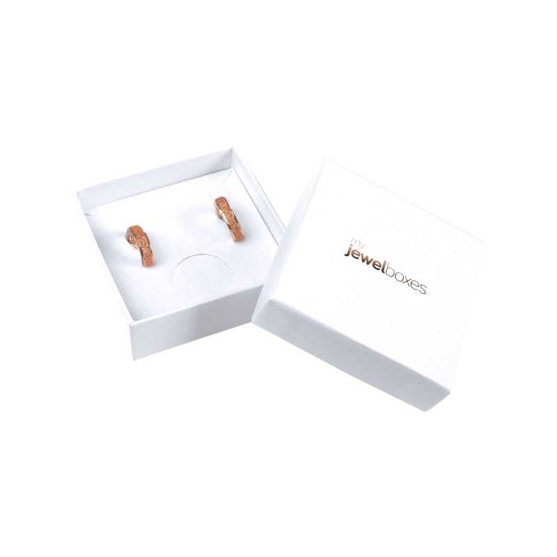 Boîte Bijoux boucles d’oreilles 65x65x24 Blanc en gros