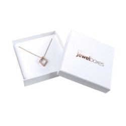 Boîte Bijoux pendentifs 85x85x24 Blanc en gros